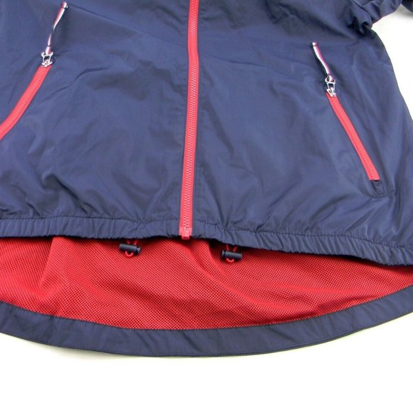 Tommy Hilfiger Ladies' Windbreaker Hoodie Jacket Navy - Picture 11 of 15